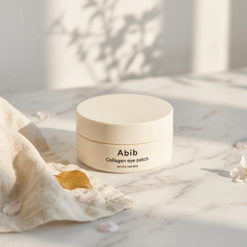Abib Jericho Rose Jelly cu in natural și o frunză aurie