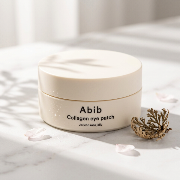 Abib Jericho Rose Jelly pe marmură albă, cu accente botanice