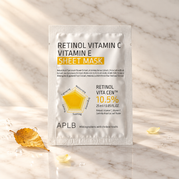 APLB Retinol Vitamin C Vitamin E Sheet Mask în stilul Hanna