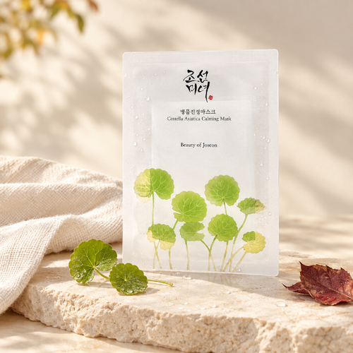 Beauty of Joseon Centella Mask în lumină aurie de septembrie