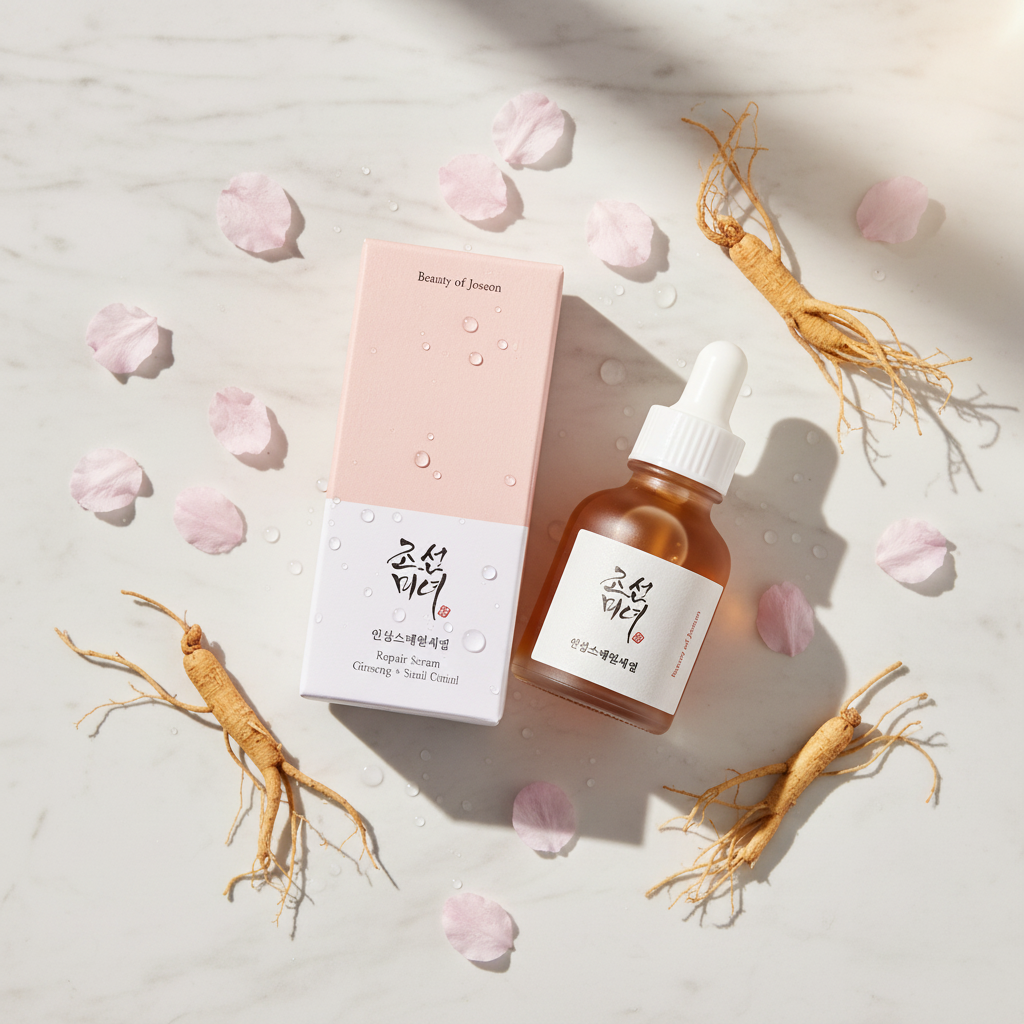 Beauty of Joseon Revive Serum – Varianta 3 Flat Lay Natural