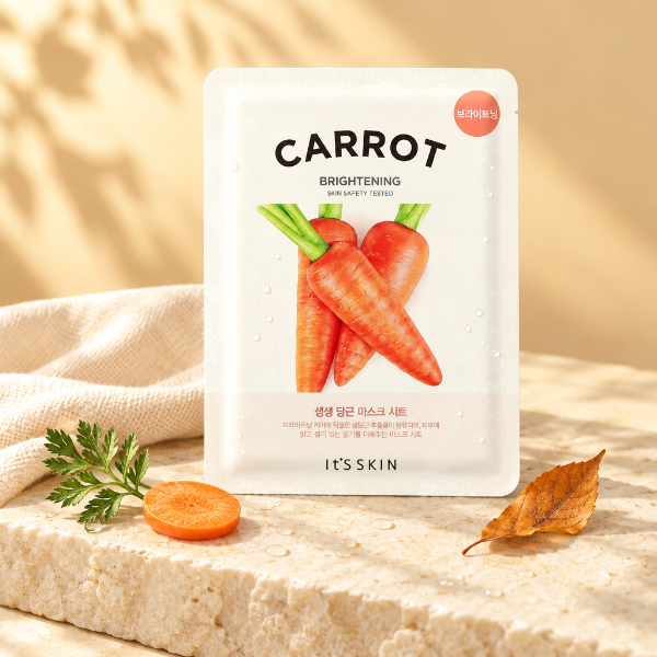 Mască It’s Skin Carrot în lumină aurie de septembrie
