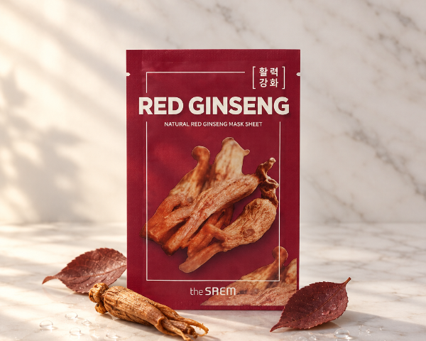 Mască Red Ginseng în decor de toamnă minimalist