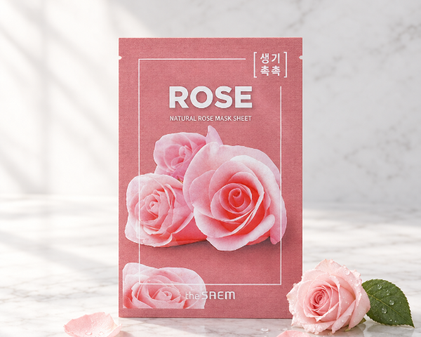Mască Rose cu un singur trandafir