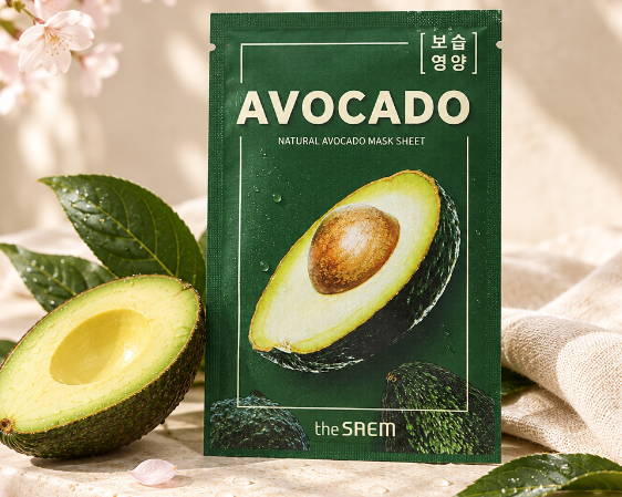 Mască The Saem Avocado în decor ivoire
