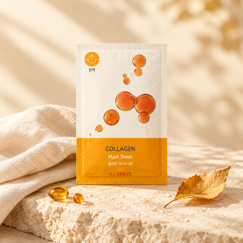Mască The Saem Collagen în lumină caldă de septembrie