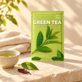 Mască The Saem Green Tea în lumină aurie de septembrie