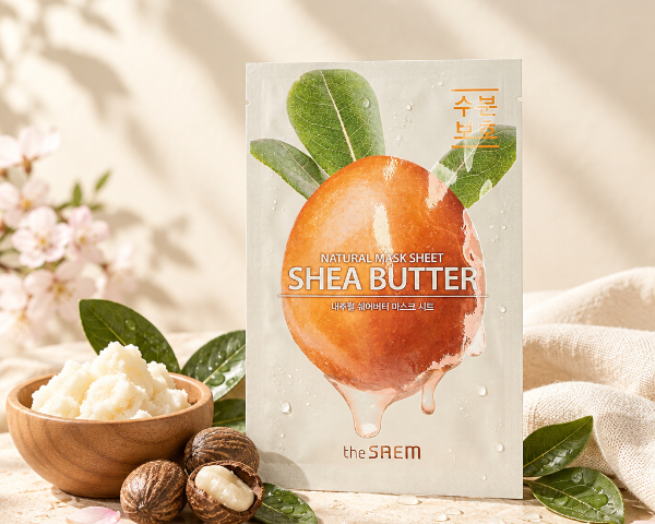 Mască The Saem Shea Butter în decor ivoire