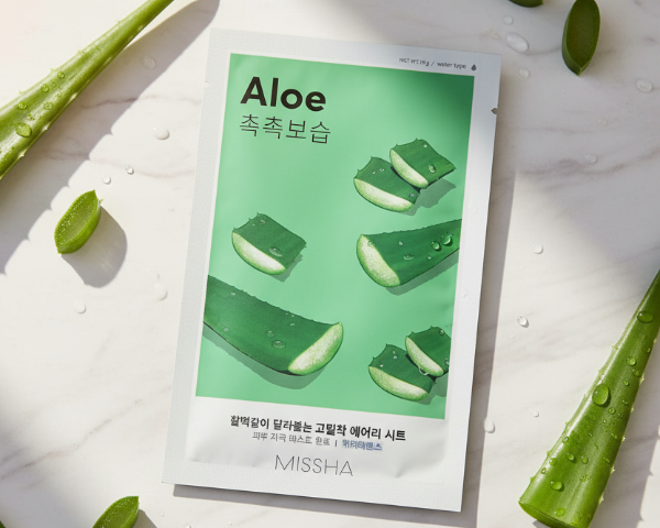 Missha Airy Fit Sheet Mask Aloe – lifestyle 2:3